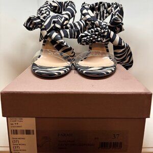 Gianvito Rossi Milano Farah Zebra Print